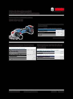 Haakse slijpmachines Bosch GWX 18V-15 SC