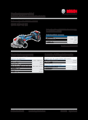 Haakse slijpmachines Bosch GWX 18V-15 SC