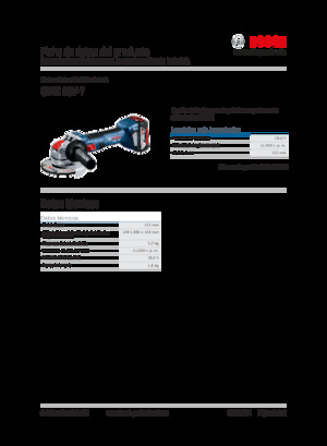 Haakse slijpmachines Bosch GWX 18V-7