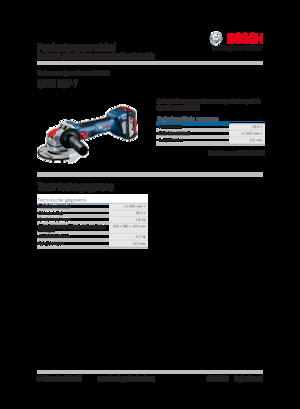 Haakse slijpmachines Bosch GWX 18V-7