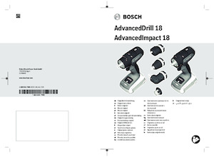 Accu Boor & Schroefmachines Bosch AdvancedDrill 18