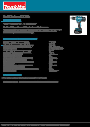Accu Boor & Schroefmachines Makita DDF453RFE