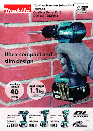 Accu Boor & Schroefmachines Makita DHP483 