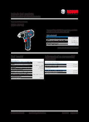 Accu Boor & Schroefmachines Bosch GSR 12V-15