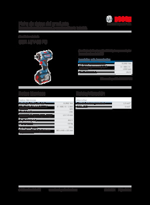 Accu Boor & Schroefmachines Bosch GSR 18V-60 FC
