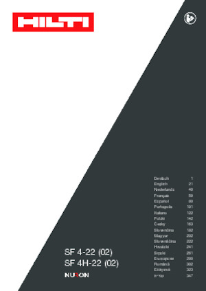 Accu Boor & Schroefmachines Hilti SF 4H-22