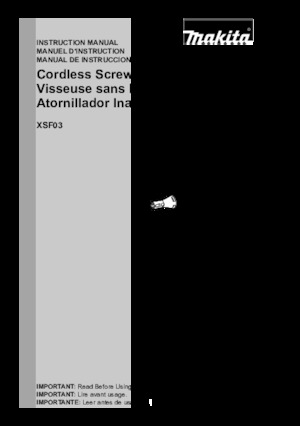 Accu Boor & Schroefmachines Makita XSF03TX2