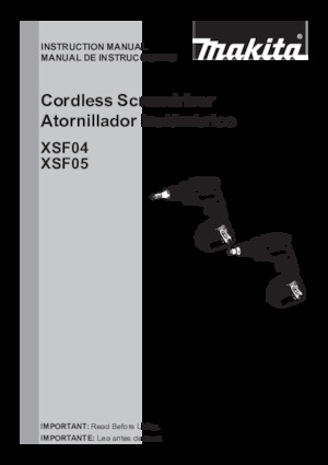 Accu Boor & Schroefmachines Makita XSF05Z