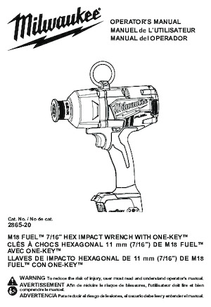 Accu-slagschroevendraaiers en -sleutels Milwaukee 2865-20