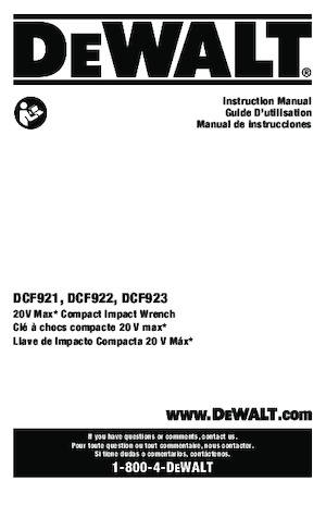 Accu-slagschroevendraaiers en -sleutels DEWALT DCF923GP2