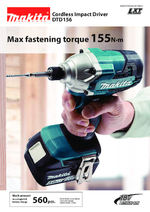 Accu-slagschroevendraaiers en -sleutels Makita DTD156