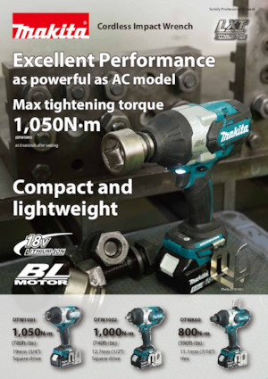 Accu-slagschroevendraaiers en -sleutels Makita DTW1001 