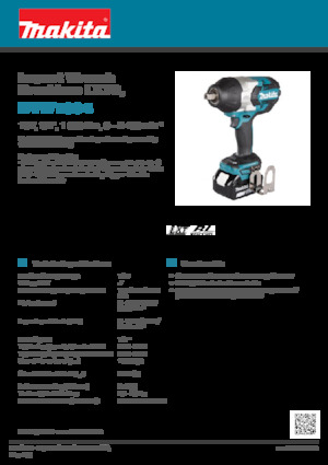 Accu-slagschroevendraaiers en -sleutels Makita DTW1004