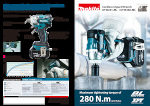 Accu-slagschroevendraaiers en -sleutels Makita DTW280 
