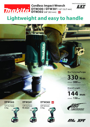 Accu-slagschroevendraaiers en -sleutels Makita DTW300 