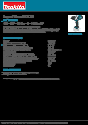 Accu-slagschroevendraaiers en -sleutels Makita DTW450Z