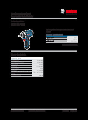 Accu-slagschroevendraaiers en -sleutels Bosch GDR 12V-105
