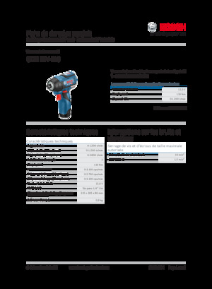Accu-slagschroevendraaiers en -sleutels Bosch GDR 12V-110