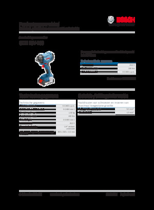 Accu-slagschroevendraaiers en -sleutels Bosch GDR 18V-160