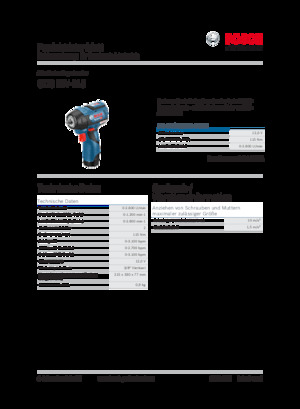 Accu-slagschroevendraaiers en -sleutels Bosch GDS 12V-115