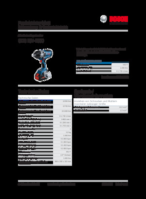 Accu-slagschroevendraaiers en -sleutels Bosch GDS 18V-1000