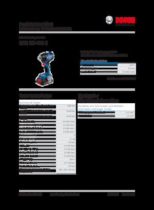 Accu-slagschroevendraaiers en -sleutels Bosch GDS 18V-210 C