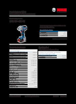 Accu-slagschroevendraaiers en -sleutels Bosch GDS 18V-450 HC