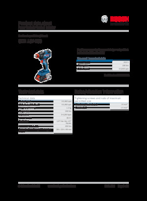 Accu-slagschroevendraaiers en -sleutels Bosch GDX 18V-200