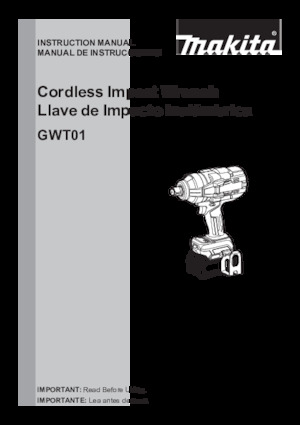 Accu-slagschroevendraaiers en -sleutels Makita GWT01D