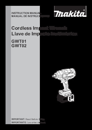 Accu-slagschroevendraaiers en -sleutels Makita GWT02Z
