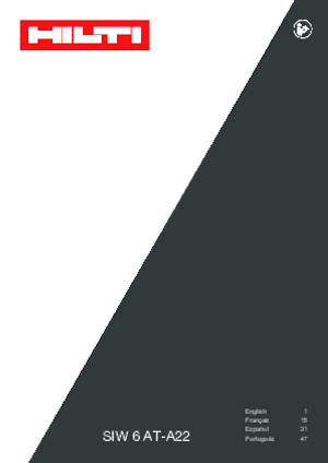 Accu-slagschroevendraaiers en -sleutels Hilti SIW 6AT-A22 