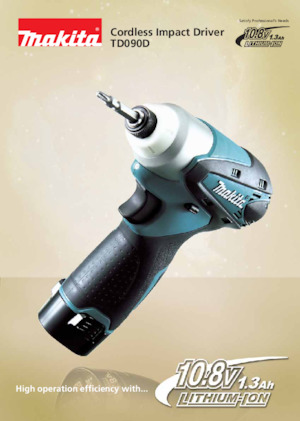 Accu-slagschroevendraaiers en -sleutels Makita TD090D