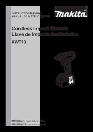Accu-slagschroevendraaiers en -sleutels Makita XWT13ZB