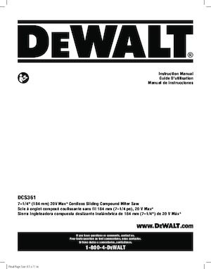 Accugereedschaploze verstekzagen DEWALT DCS361B