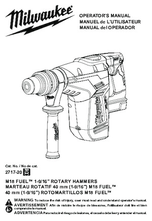 SDS-draaihamers Milwaukee 2717-20
