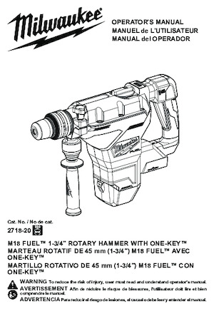 SDS-draaihamers Milwaukee 2718-20