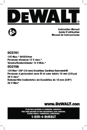 SDS-draaihamers DEWALT DCD706B