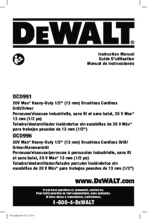 SDS-draaihamers DEWALT DCD996P2
