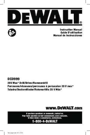SDS-draaihamers DEWALT DCD999T1