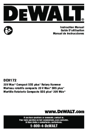 SDS-draaihamers DEWALT DCH172B