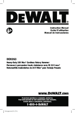 SDS-draaihamers DEWALT DCH263B
