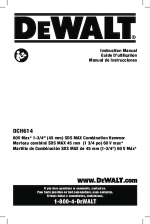 SDS-draaihamers DEWALT DCH614B