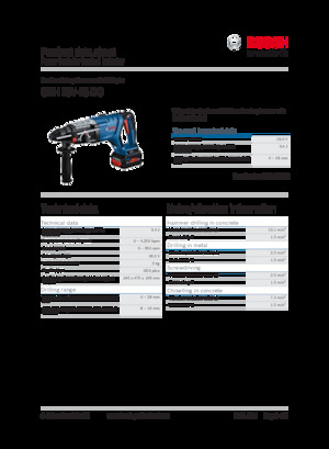 SDS-draaihamers Bosch GBH 18V-28 DC