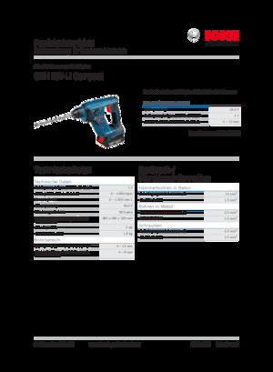 SDS-draaihamers Bosch GBH 18V-LI Compact