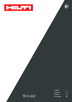 SDS-draaihamers Hilti TE 6-A22 