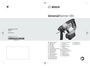 SDS-draaihamers Bosch UniversalHammer 18V
