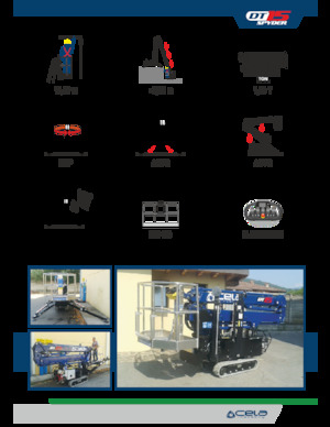 Knikarmhoogwerkers op rupsbanden CELA DT 15 Spyder