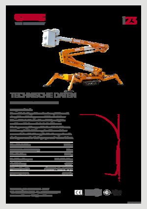 Knikarmhoogwerkers op rupsbanden CMC i23