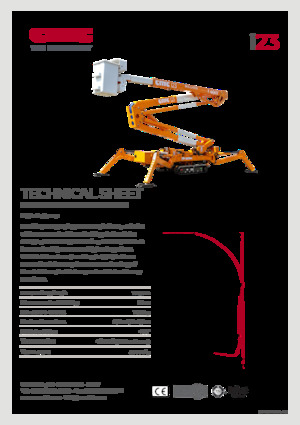 Knikarmhoogwerkers op rupsbanden CMC i23