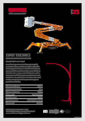 Knikarmhoogwerkers op rupsbanden CMC i23